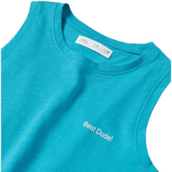 ZARA Kids | Blue | PLAIN T-SHIRT - Picture 3 of 5